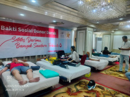 Semarak HUT Ke-81 RI, Sahid Surabaya Hotel Gelar Aksi Donor Darah