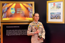 Brigadir Renita Rismayanti Raih Hoegeng Awards 2026 Kategori Polisi Inovatif Berkat Inovasi Digitalisasi Data Kriminal M