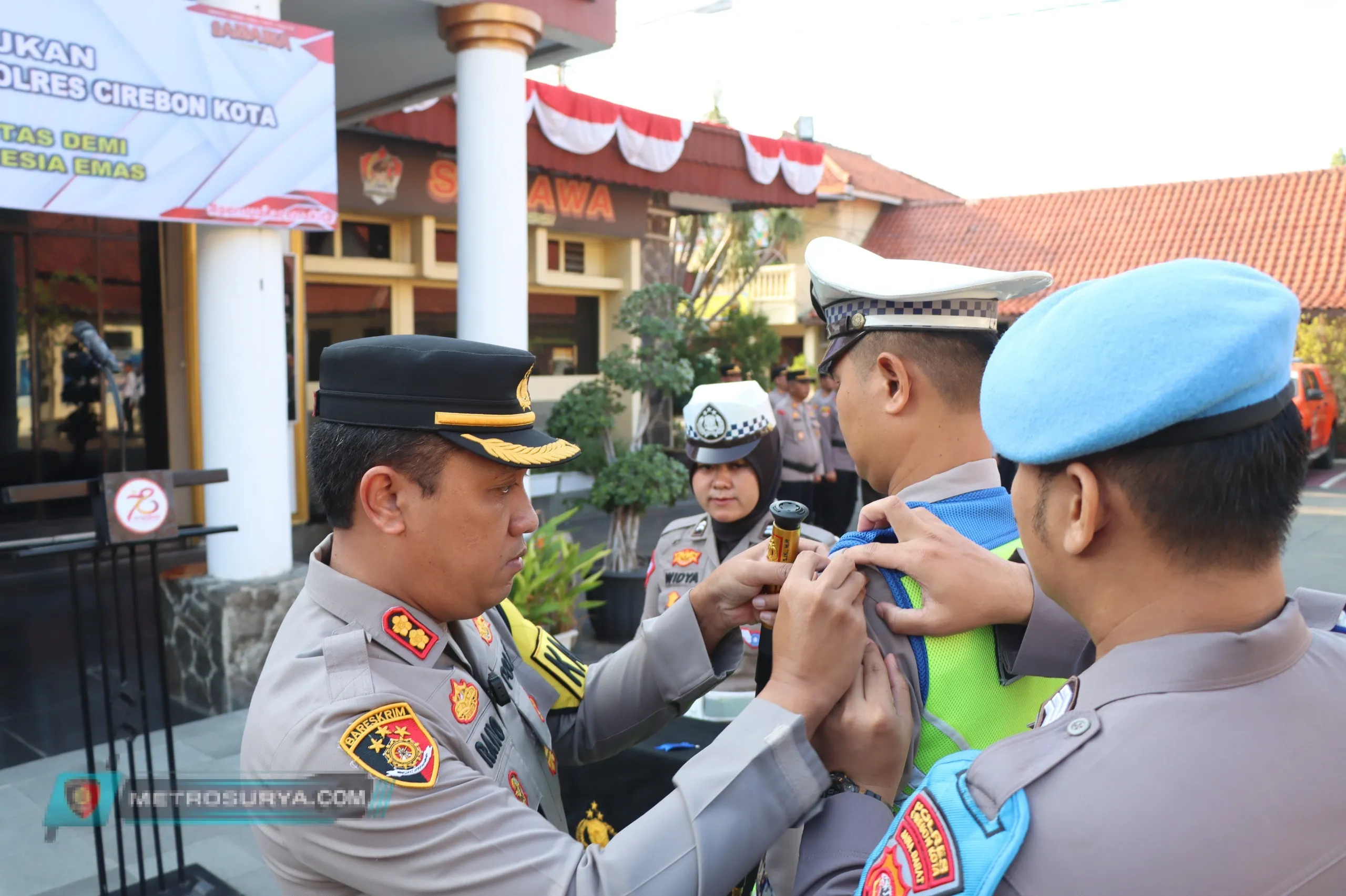 Polres Cirebon Kota Laksanakan Apel Gelar Pasukan Ops Patuh Lodaya 2024