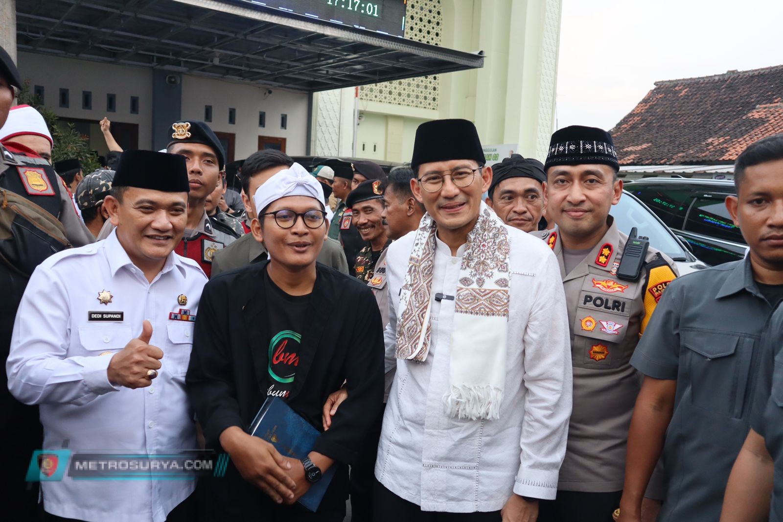 Kapolres Majalengka Hadiri Kunjungan Kerja Menteri Ekonomi Kreatif Sandiaga Uno di Peresmian Desa Wisata Religi