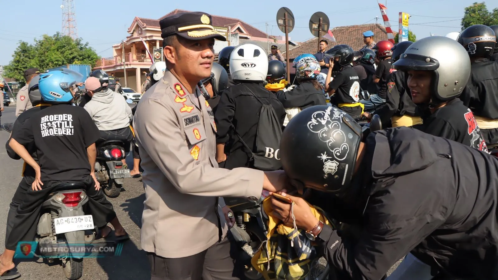Pengamanan Suran Agung Polres Nganjuk Gelar Penyekatan Jalur Perbatasan