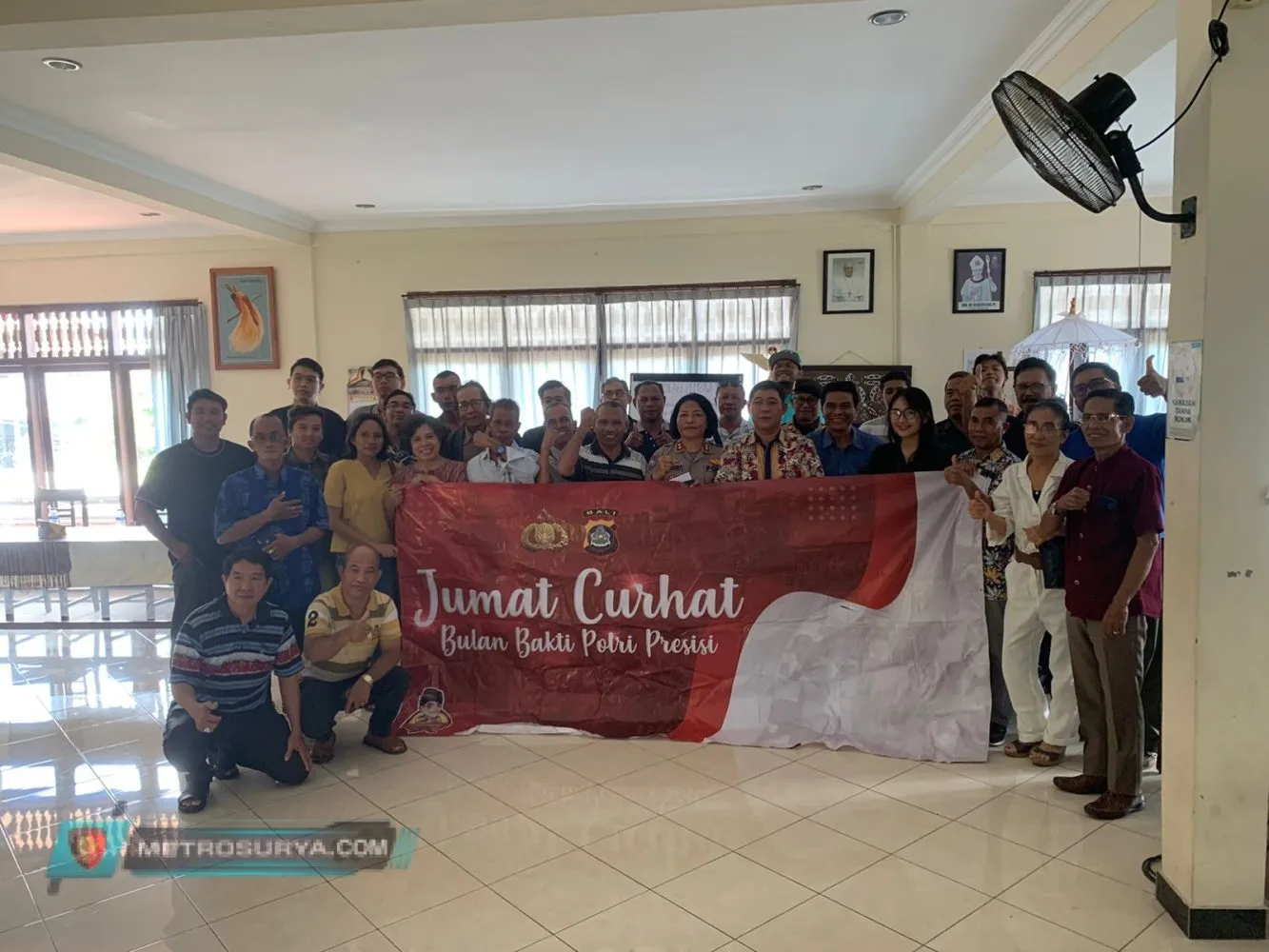 Polda Bali Laksanakan Jumat Curhat Bertempat Gereja Katholik Tritunggal Maha Kudus