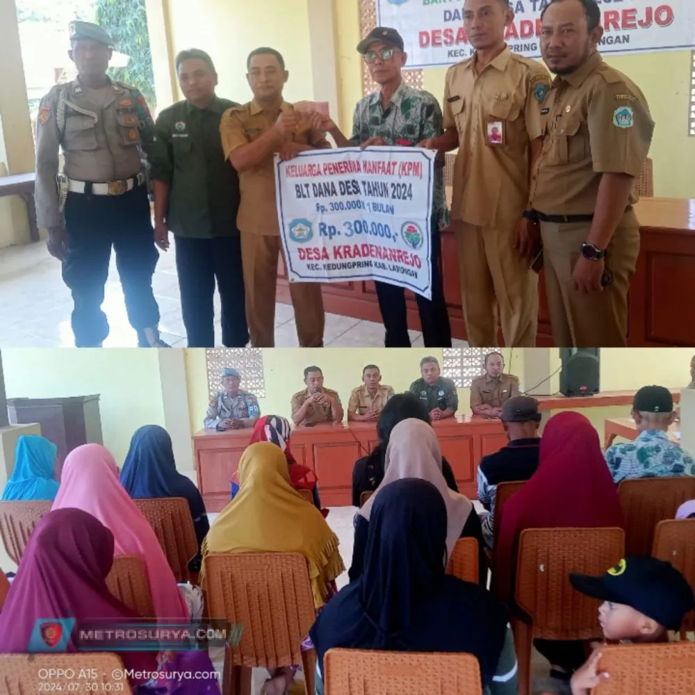 Pembagian BLT DD Pemdes Kradenanrejo Bulan Juli Berjalan Lancar