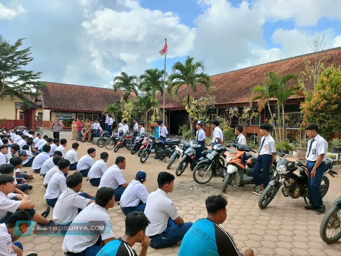 Polres Tulungagung Amankan Puluhan Motor Milik Pelajar yang Diduga Akan Tawuran