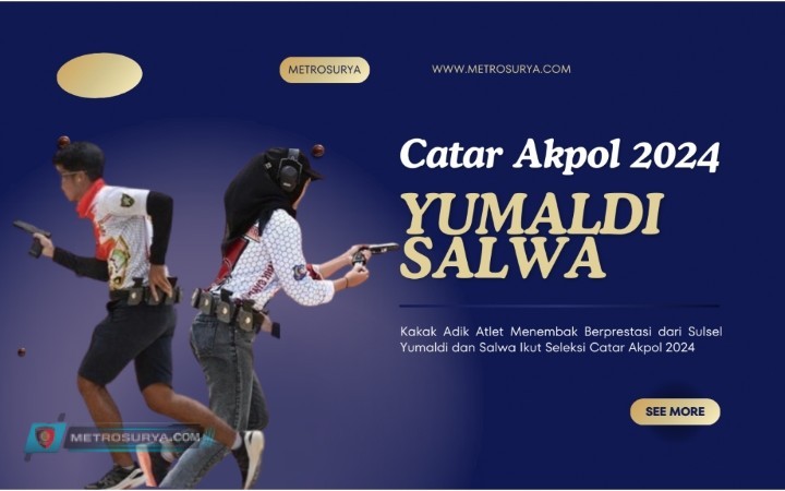 Kakak Adik Atlet Menembak Berprestasi dari Sulsel Yumaldi dan Salwa Ikut Seleksi Catar Akpol 2024