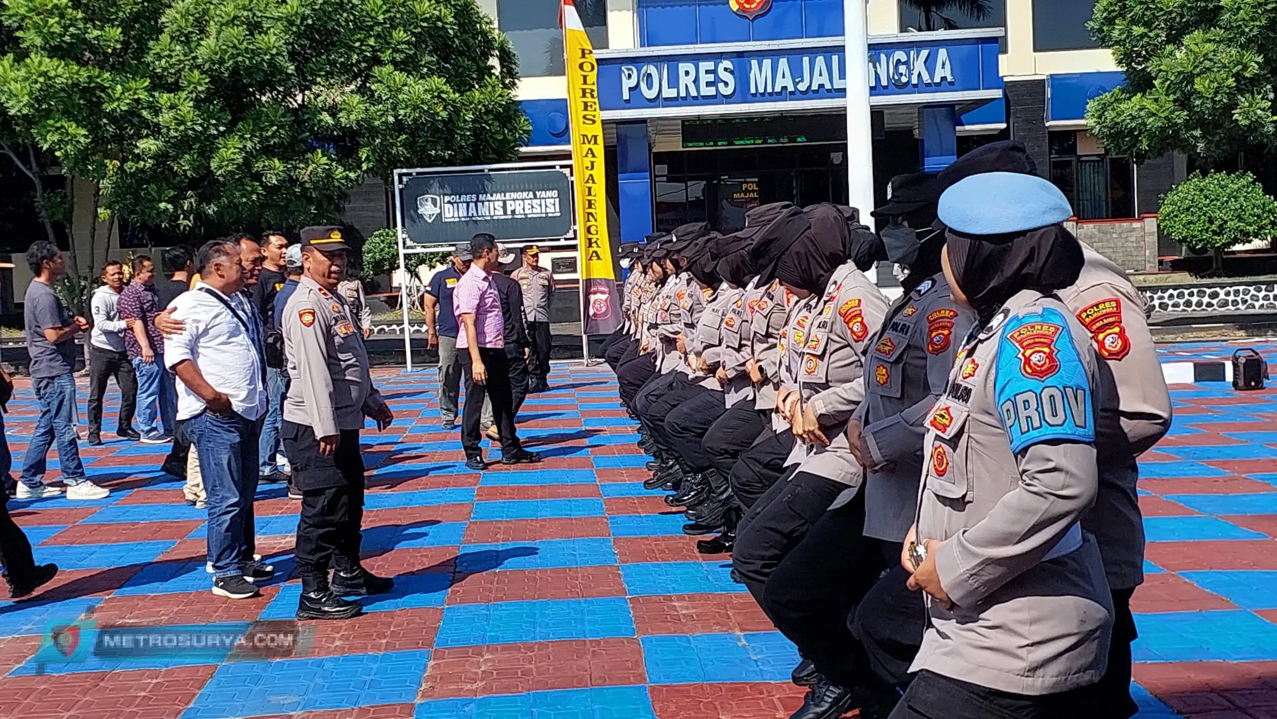 Polres Majalengka Gelar Latihan Simulasi Penanganan Kontijensi untuk Pengamanan Pilkada 2024