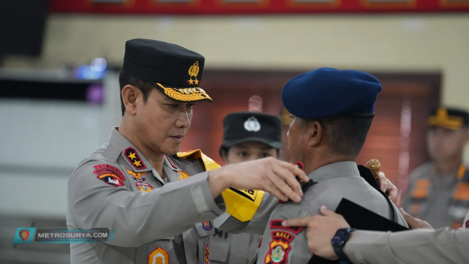 Kapolda Bali Pimpin Serah Terima Jabatan Dansat Brimob Polda Bali