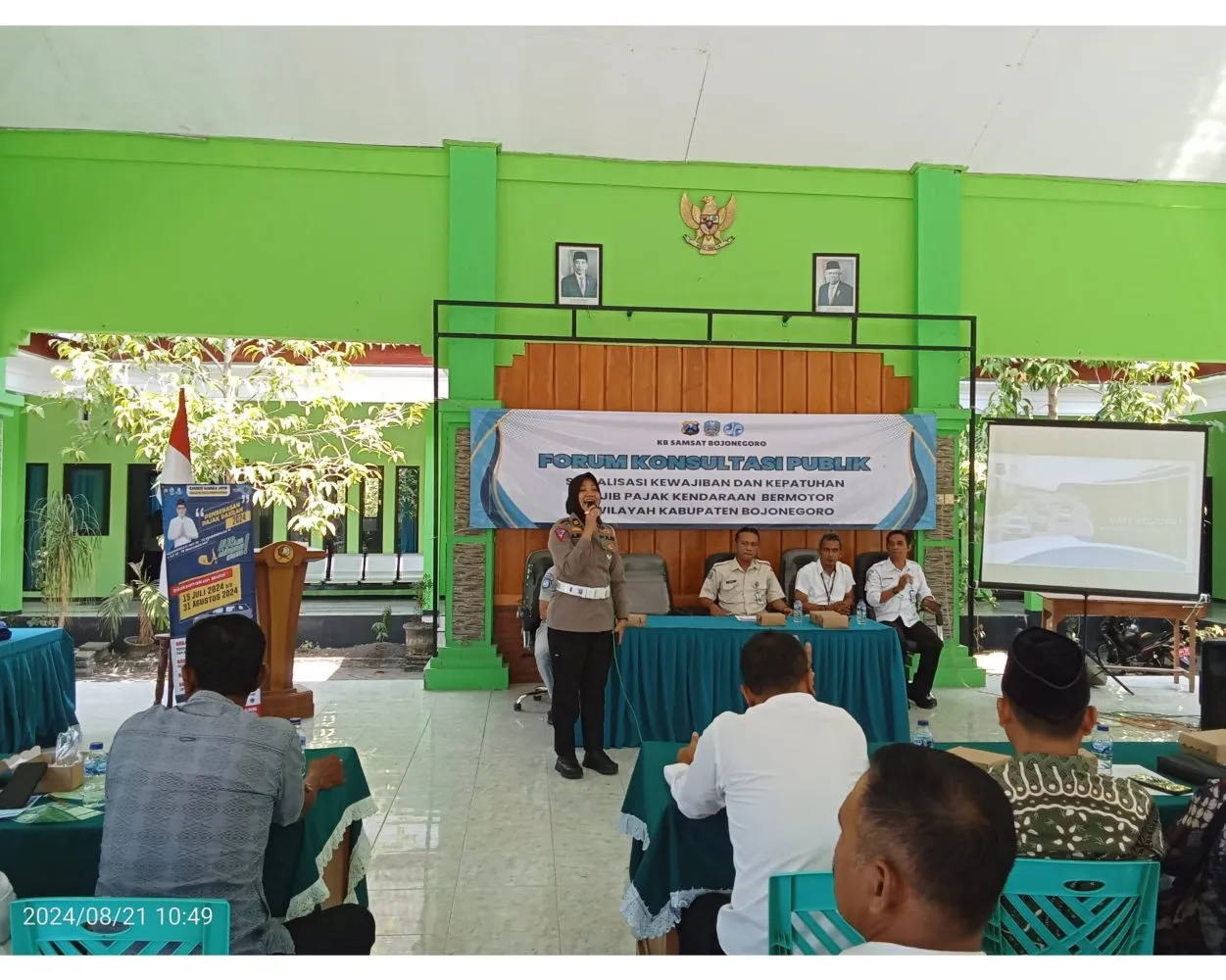 Bapenda Provinsi Jatim Sinergi Dua Pilar Satlantas dan BPJS Gebrak Wajib Pajak.