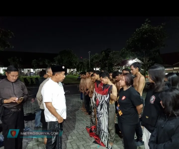 Puluhan Pesilat di Jombang Diamankan Polisi Saat Konvoi ke Pemukiman Penduduk