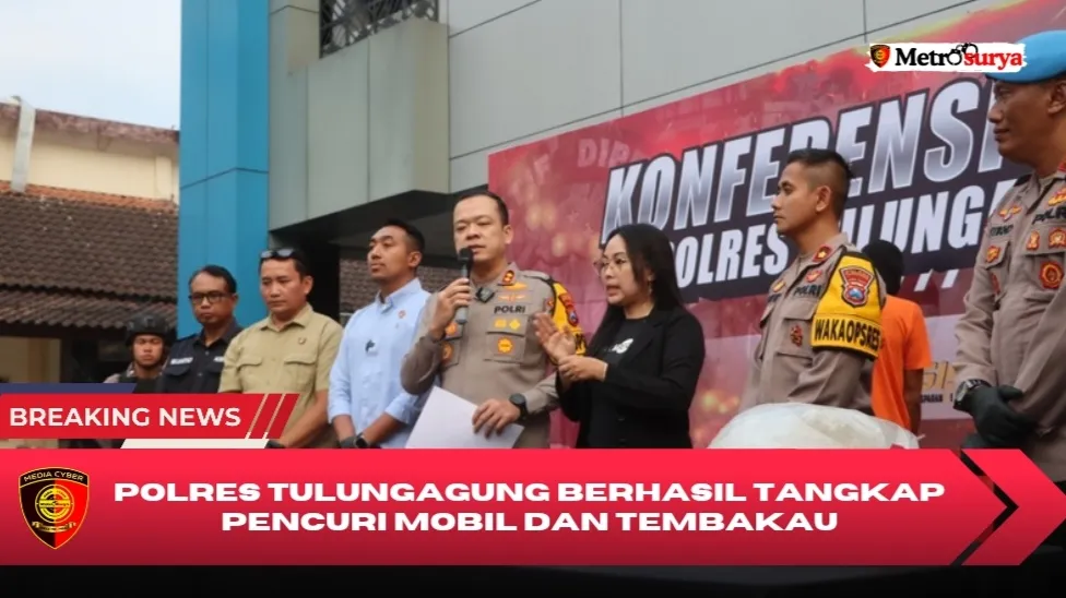 Polres Tulungagung Berhasil Tangkap Pencuri Mobil dan Tembakau