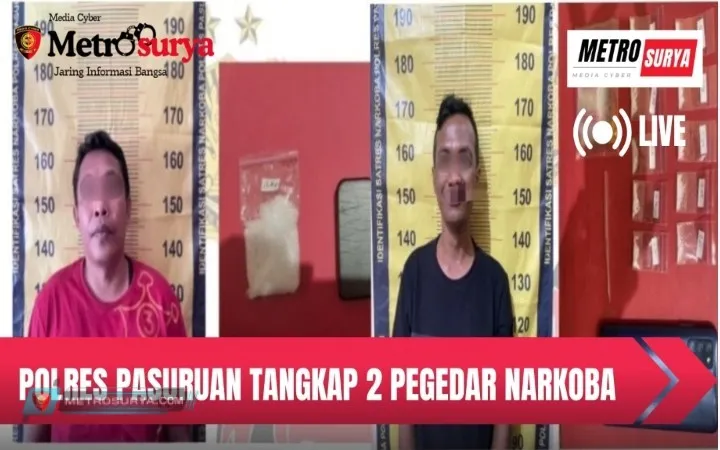 Polres Pasuruan Kembali Ungkap Jaringan Peredaran Narkoba, Dua Tersangka dan Barang Bukti Diamankan