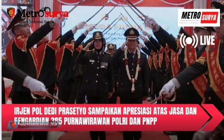 Irjen Pol Dedi Prasetyo sampaikan apresiasi atas jasa dan pengabdian 385 purnawirawan Polri dan PNPP