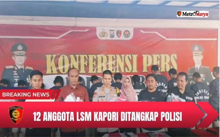 Peras Pengusaha Tambang di Tuban Rp 200 Juta, 12 Anggota LSM KPORI Nangis Diringkus Polisi