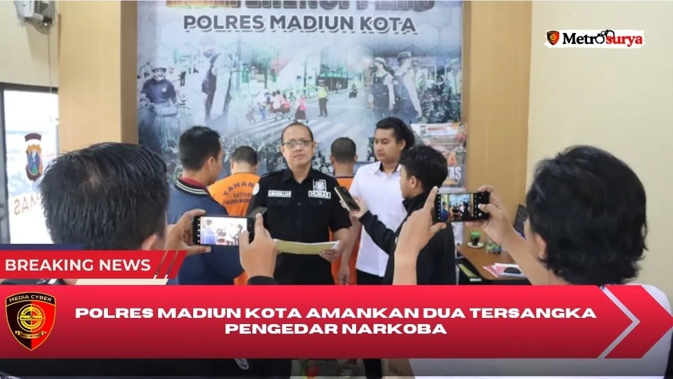 Polres Madiun Kota Amankan Dua Tersangka Pengedar Narkoba