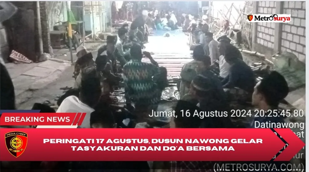 Peringati Malam 17 Agustus HUT RI ke 79, Dusun Nawong Desa Datinawong Gelar Tasyakuran dan Do'a Bersama