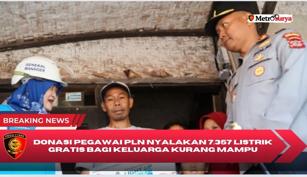 Rayakan HUT RI Ke-79, Donasi Pegawai PLN Nyalakan 7.357 Listrik Gratis bagi Keluarga Kurang Mampu