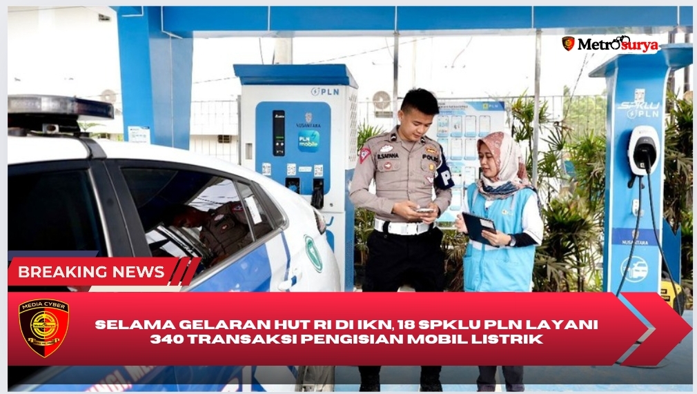 Selama Gelaran HUT RI di IKN, 18 SPKLU PLN Layani 340 Transaksi Pengisian Mobil Listrik