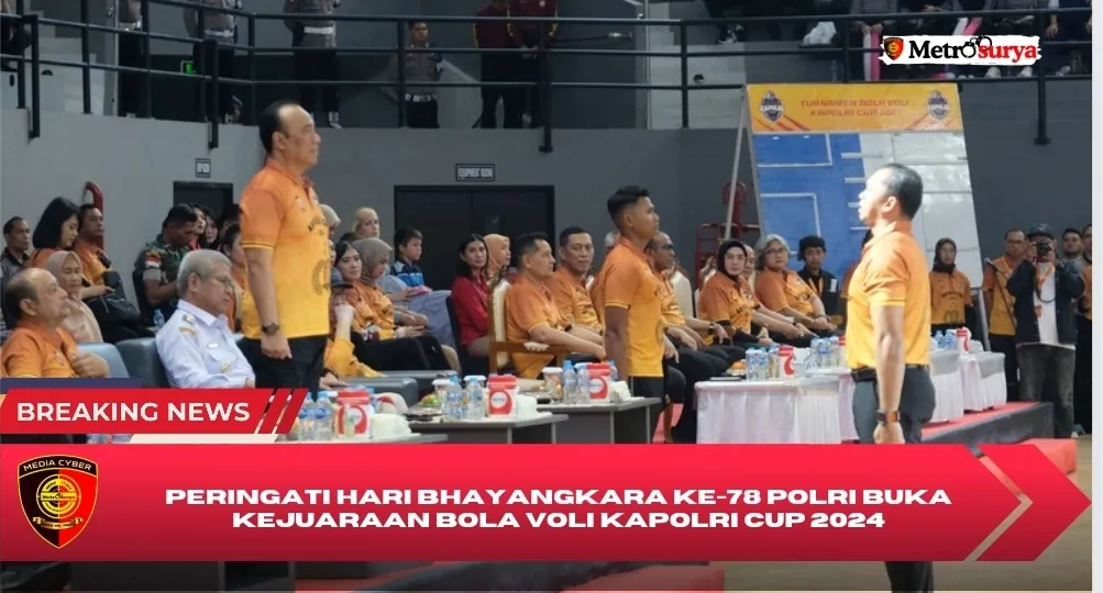 Peringati hari Bhayangkara ke-78 Polri Buka Kejuaraan Bola Voli Kapolri Cup 2024