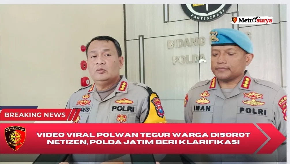 Video Viral Polwan Tegur Warga Disorot Netizen, Polda Jatim Beri Klarifikasi