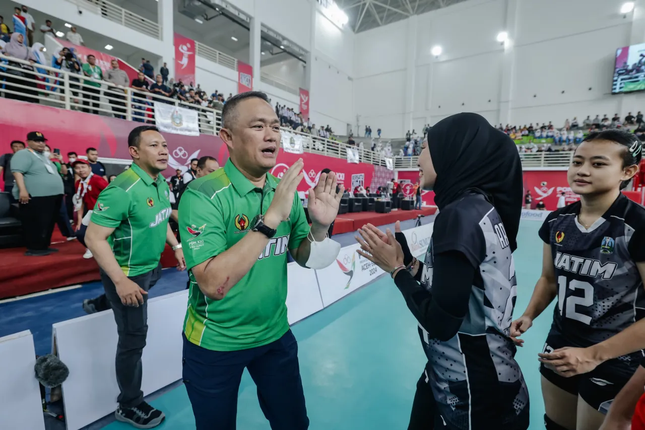 Kalahkan Jakarta 3-1, Tim Voli Putri Jatim Pastikan Tempat di Final PON XXI Medan