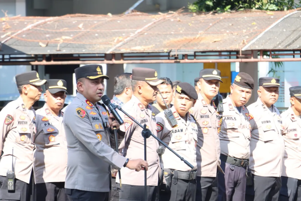 Kapolres Majalengka Pimpin Apel Kesiapan Pengamanan Unjuk Rasa DPC LSM LIDIK