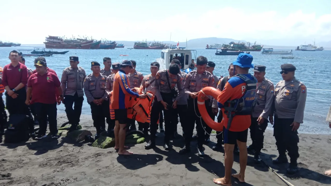 Tingkatkan Kemampuan Personel, Polresta Banyuwangi Gelar Latihan Fungsi Tehnis Satpolairud
