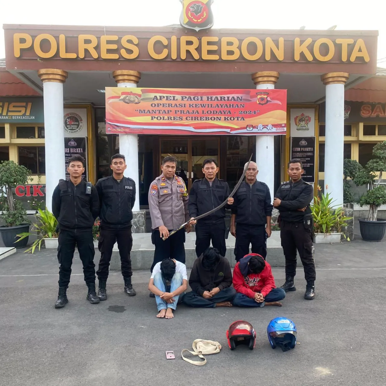 Sat Samapta Polres Cirebon Kota Kembali Amankan 3 Remaja Saat Hendak Melakukan Tawuran Konten