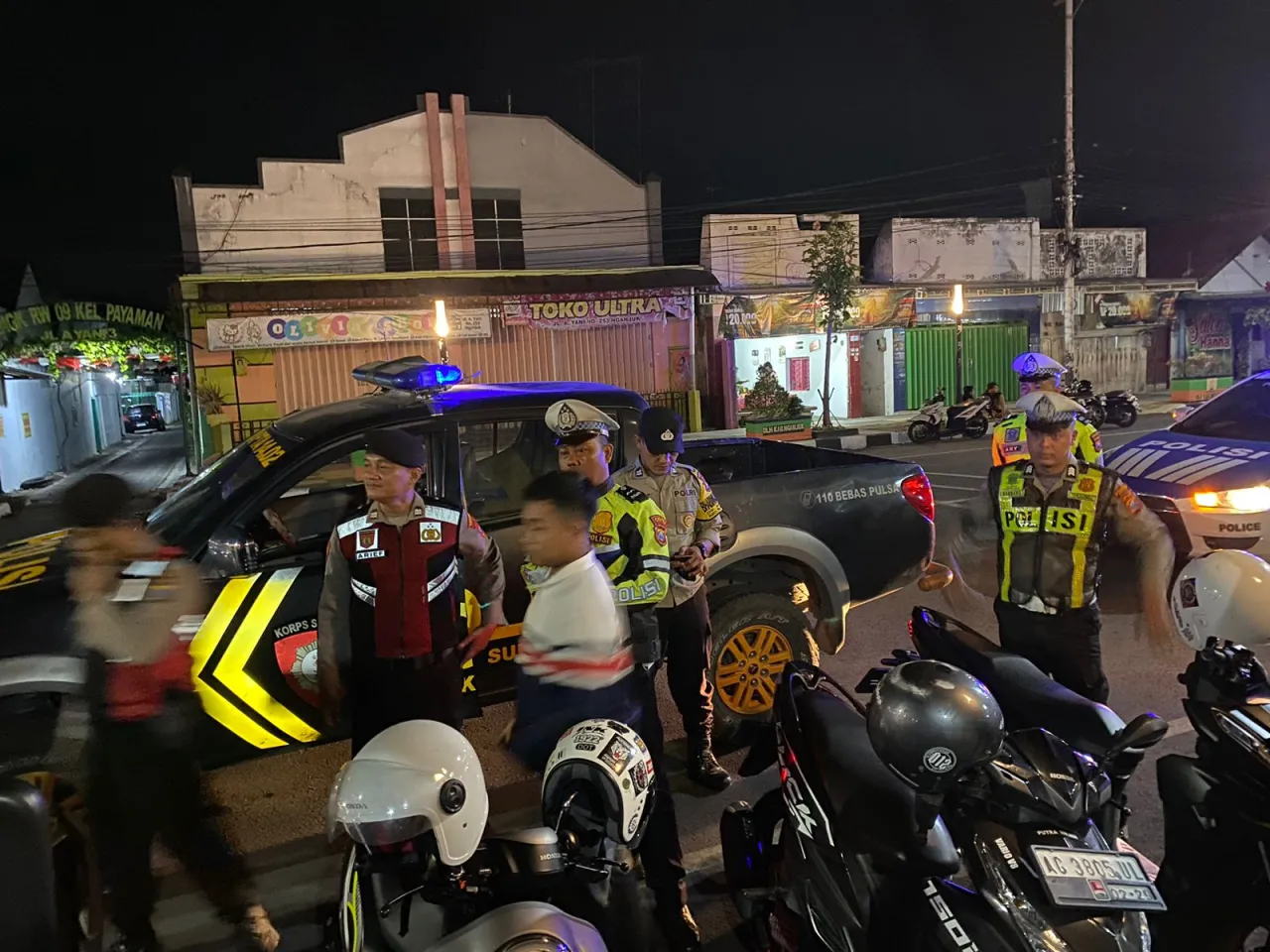 Patroli SREG Polres Nganjuk Cegah Kejahatan Jalanan
