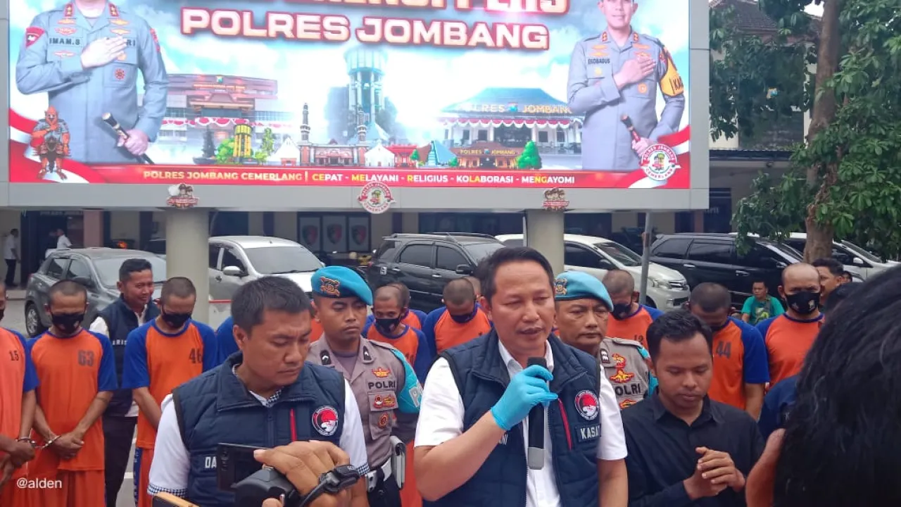 Operasi Tumpas Semeru, Polres Jombang Ungkap Kasus Residivis Bandar Narkoba