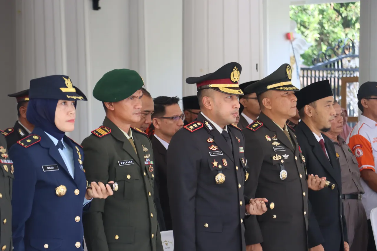 Kapolres Majalengka Hadiri Upacara Peringatan Hari Kesaktian Pancasila di Pendopo Kabupaten Majalengka