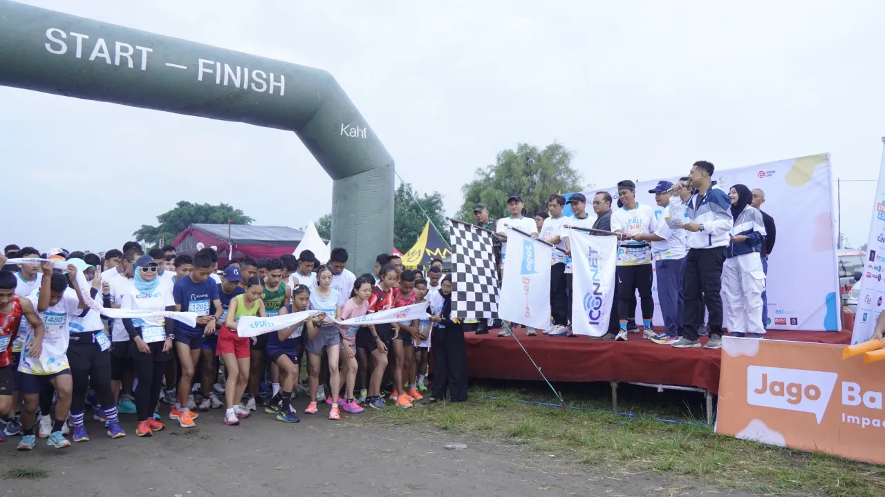 Event Lari Spirit Run & Charity 2024 Bersama Jago Bahasa x ICONNET Di Kampung Inggris Pare