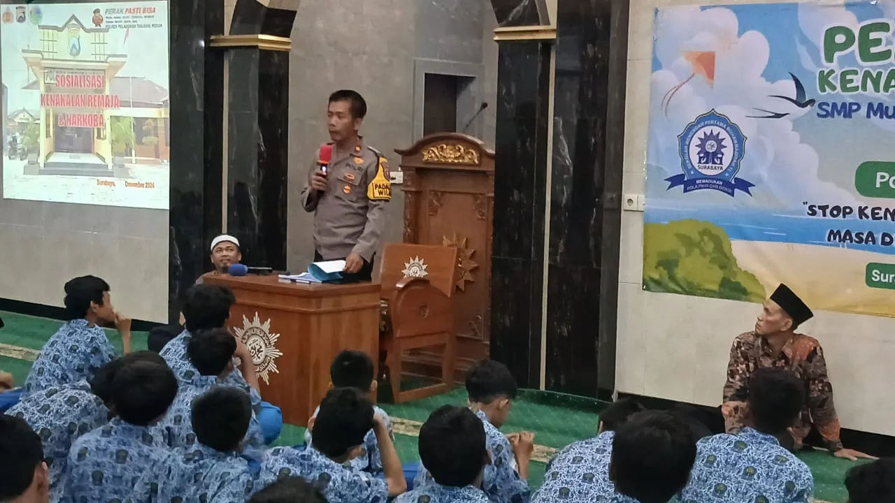 Kapolsek Krembangan Ajak Pelajar Surabaya Perangi Kenakalan Remaja Bullying dan Bahaya Narkoba