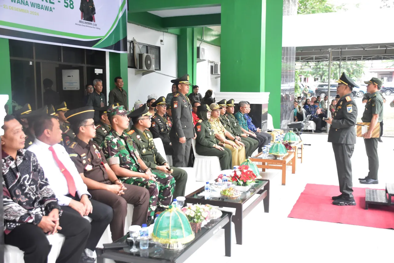 Kasiter Kasrem 132/Tdl Sampaikan Ucapan Dirgahayu pada HUT ke-58 Polisi Kehutanan