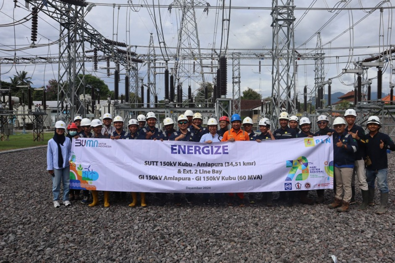 Jelang Nataru: PLN UIP JBTB Sukses Energize SUTT 150 kV Kubu-Amlapura: Dukung Evakuasi Daya PLTS Bali Timur