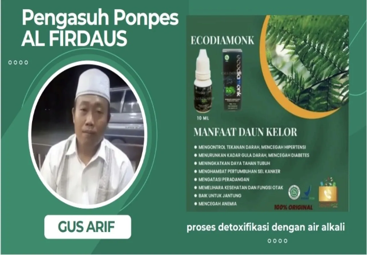 Gus Arif: Berkat Konsumsi Ecodiamonk, Kesehatan Saya Meningkat Drastis Penyakit Sembuh Total.