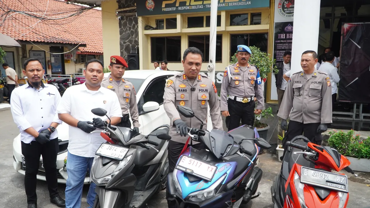 Satreskrim Polres Cirebon Kota Berhasil Ungkap Komplotan Sindikat Pencurian Kendaraan Bermotor