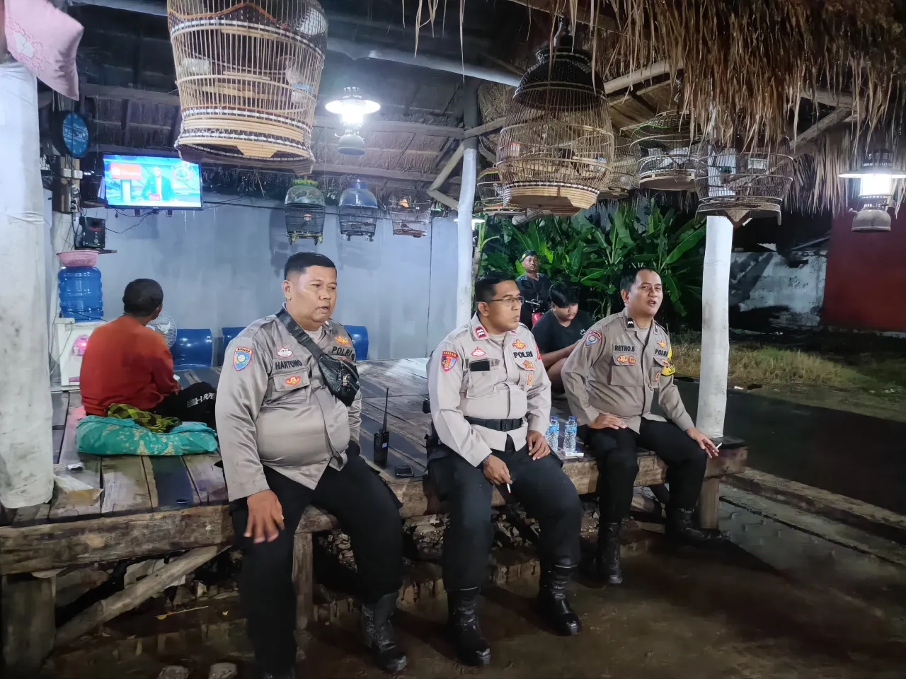 Polsek Utbar Polres Ciko Gelar Patroli Sahur untuk Jaga Keamanan Warga