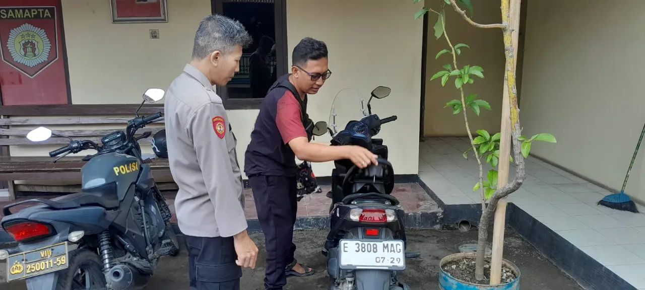 Jelang lebaran, Polsek Utbar Polres Ciko Terima Penitipan Motor untuk Pemudik