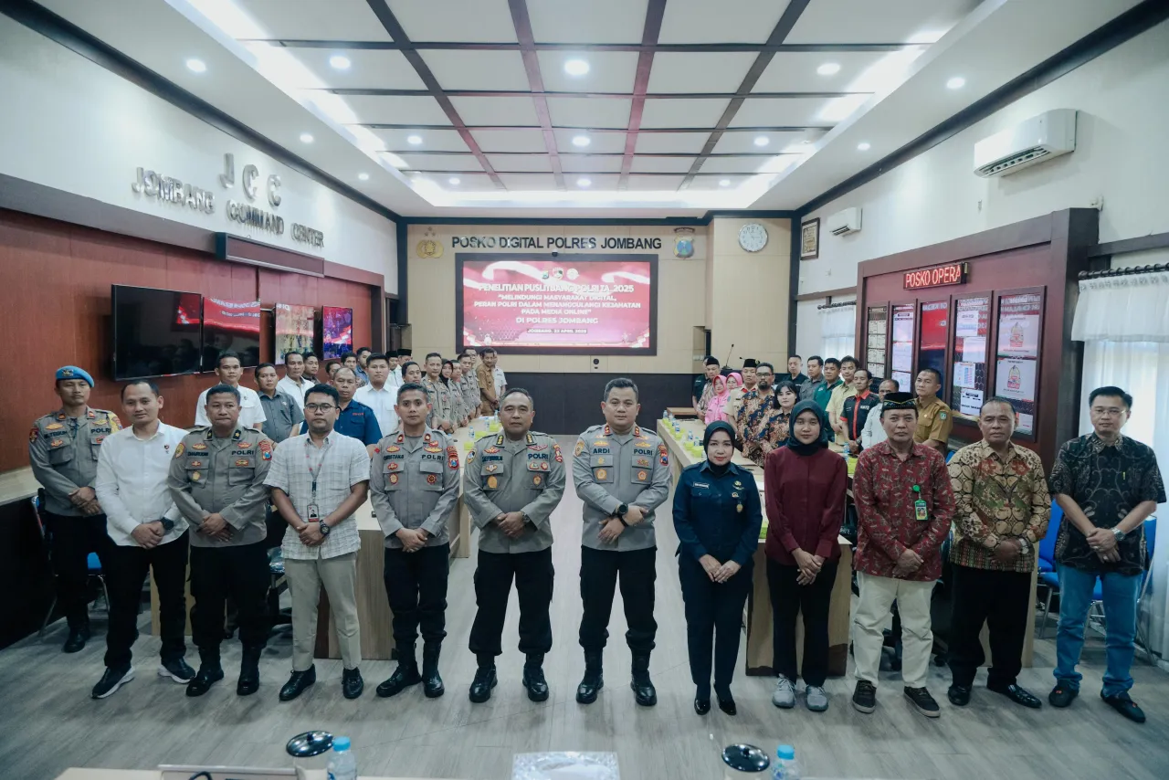 Puslitbang Polri Gelar Penelitian di Polres Jombang : Perkuat Peran Polri dalam Melindungi Masyarakat Digital