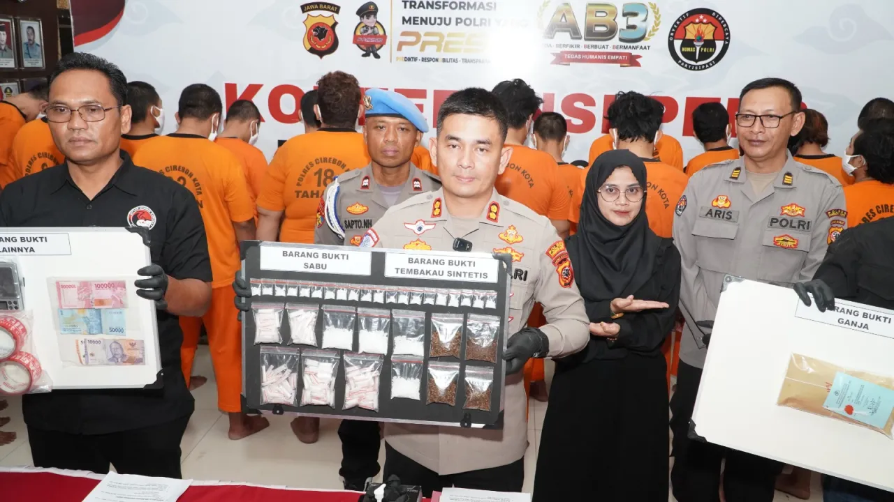 Satres Narkoba Polres Cirebon Kota Ungkap Kasus Peredaran Narkotika dan Obat Terlarang
