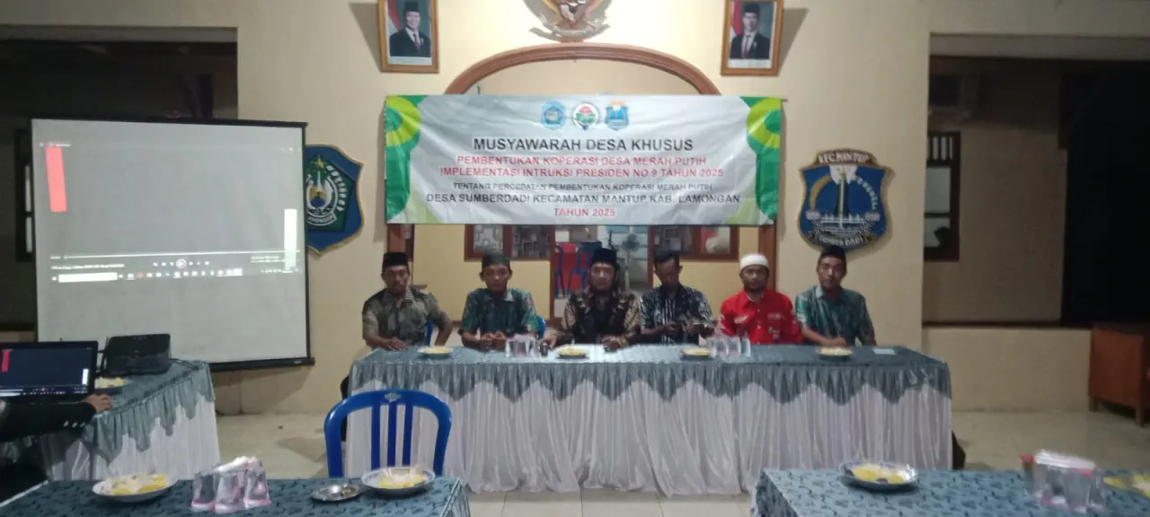 Warga Sumberdadi Gelar Musyawarah Desa, Bentuk Koperasi Merah Putih Demi Ekonomi Kerakyatan