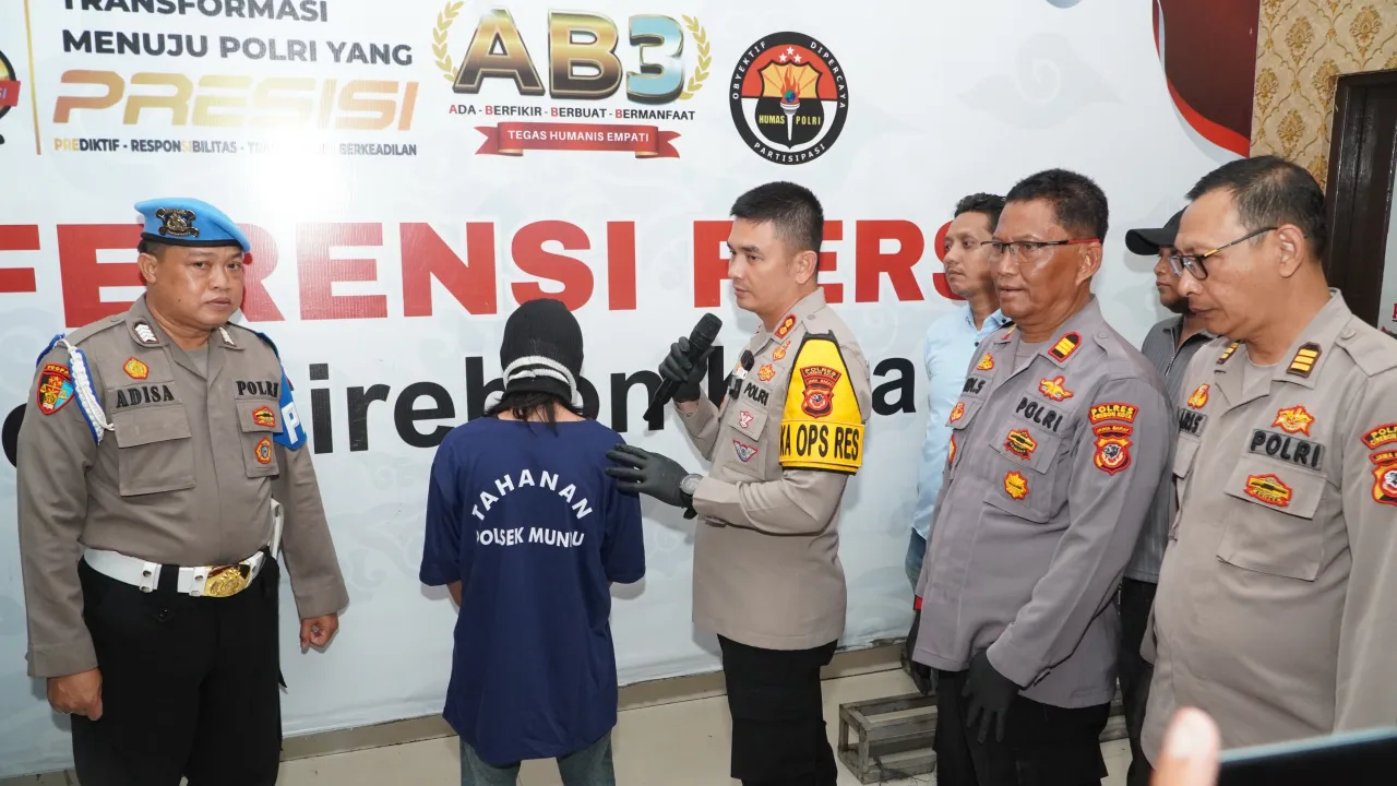 Polres Cirebon Kota Bersama Polsek Mundu Rilis Kasus Curat, Dua Pelaku Diamankan