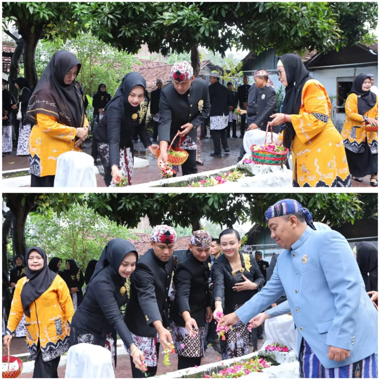 Kapolres Lamongan Hadiri Ziarah dan Tabur Bunga di Makam Leluhur dalam rangka Hari Jadi Lamongan ke -456
