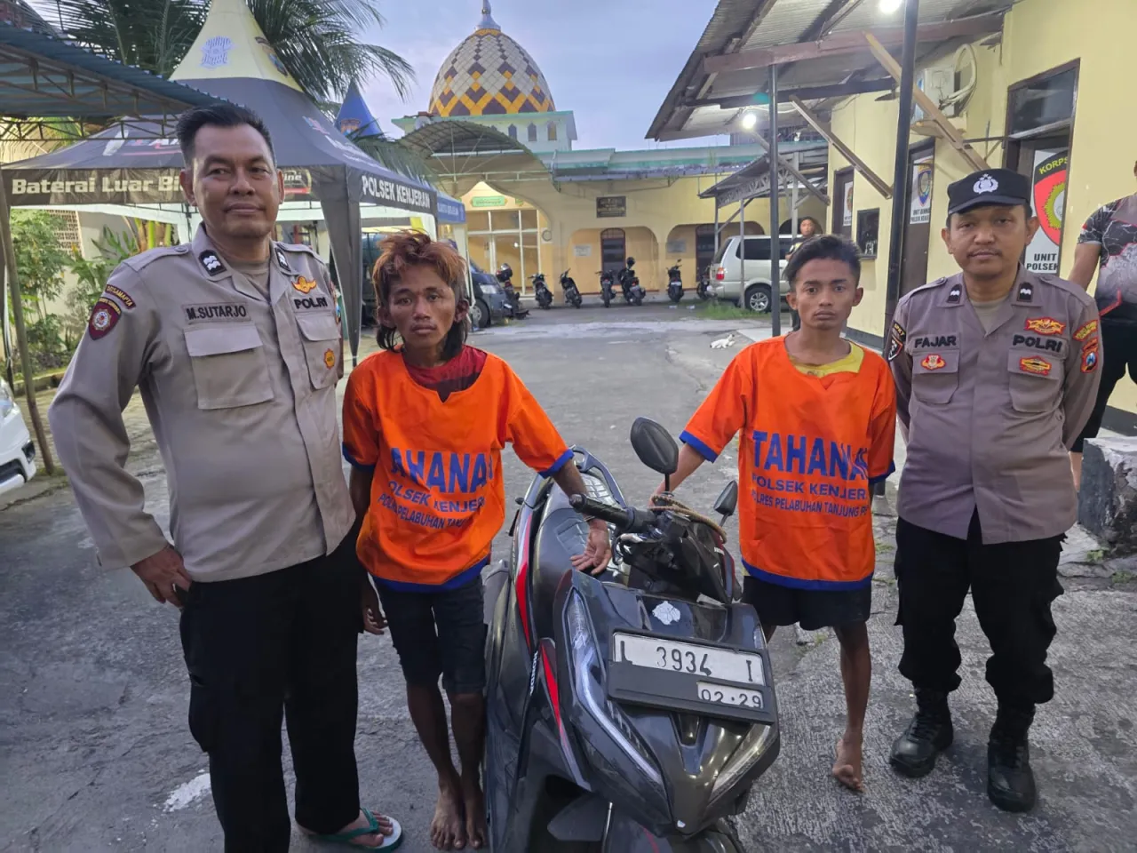 Dua Residivis Curanmor dan Komplotannya Dibekuk Tim Unit Reskrim Polsek Kenjeran 