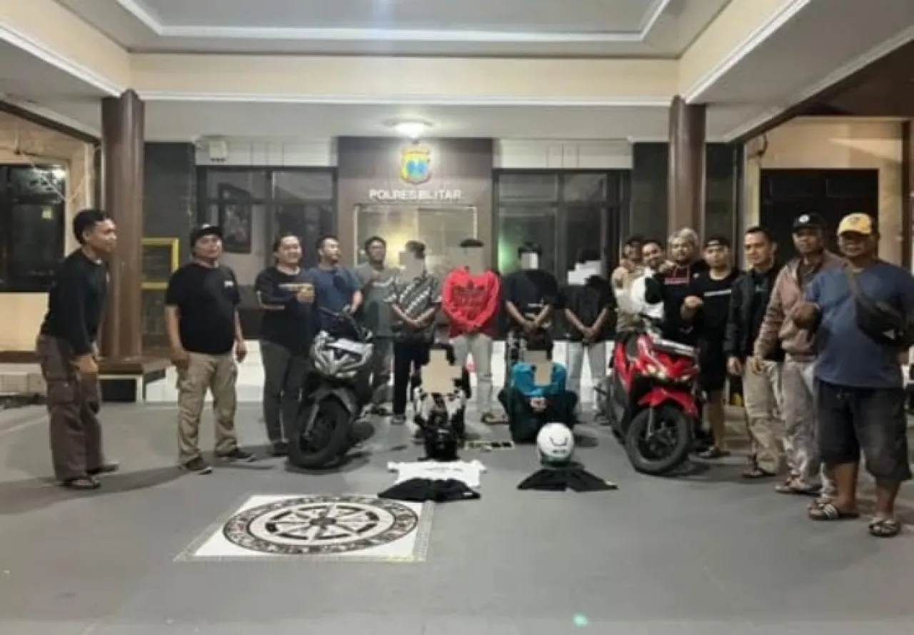 Polres Blitar Amankan Enam Orang Pengeroyokan Antar Perguruan, Dua Ditetapkan Sebagai Tersangka