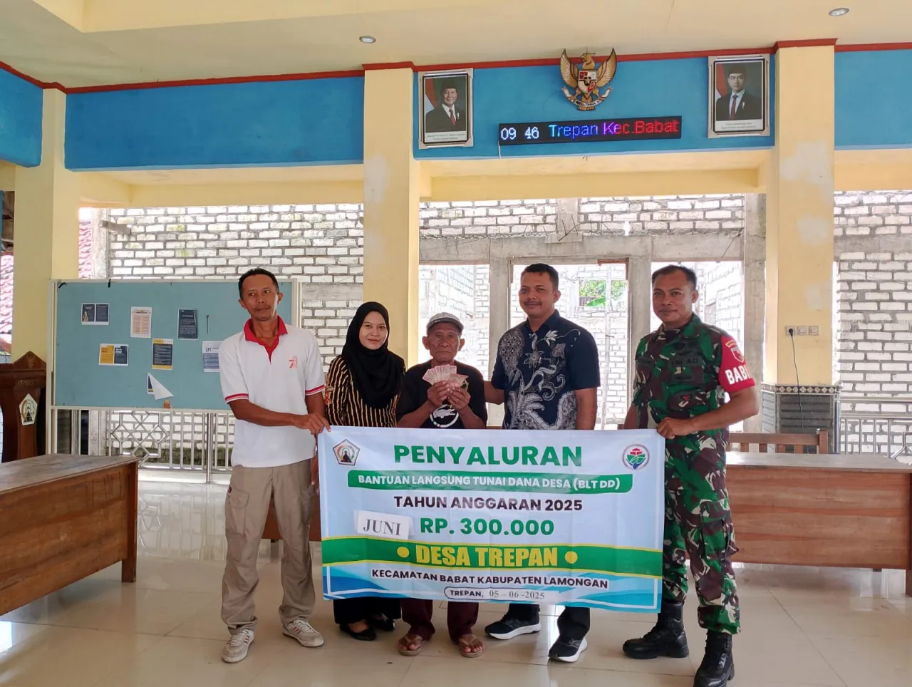Pemerintah Desa Trepan bagikan BLT DD Di Bulan Juni Berjalan Dengan Lancar Dan kondusif