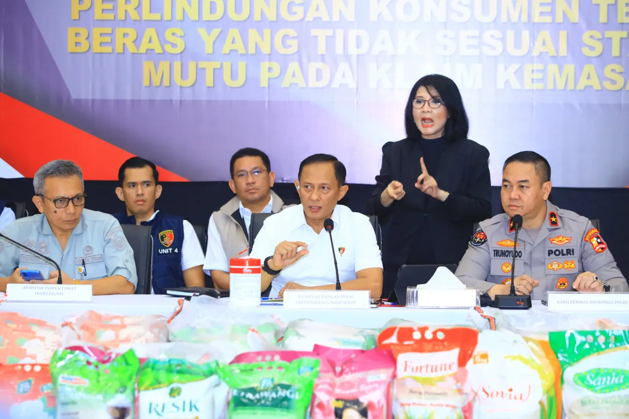 Satgas Pangan Polri Ungkap Praktik Curang Penjualan Beras, Potensi Rugikan Masyarakat Rp99,35 Triliun