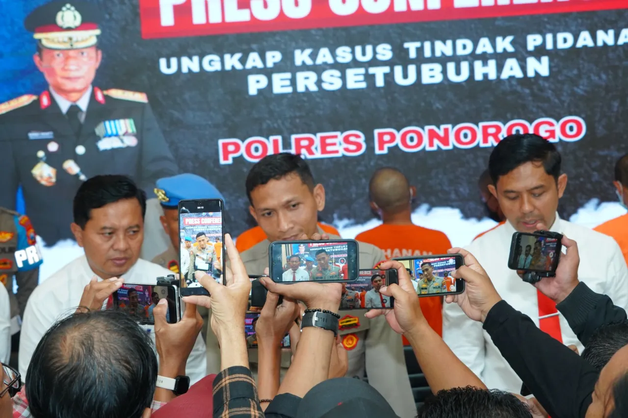 Polres Ponorogo Ungkap Kasus Kekerasan Seksual Terhadap Anak Dibawah Umur, Tersangka Diamankan