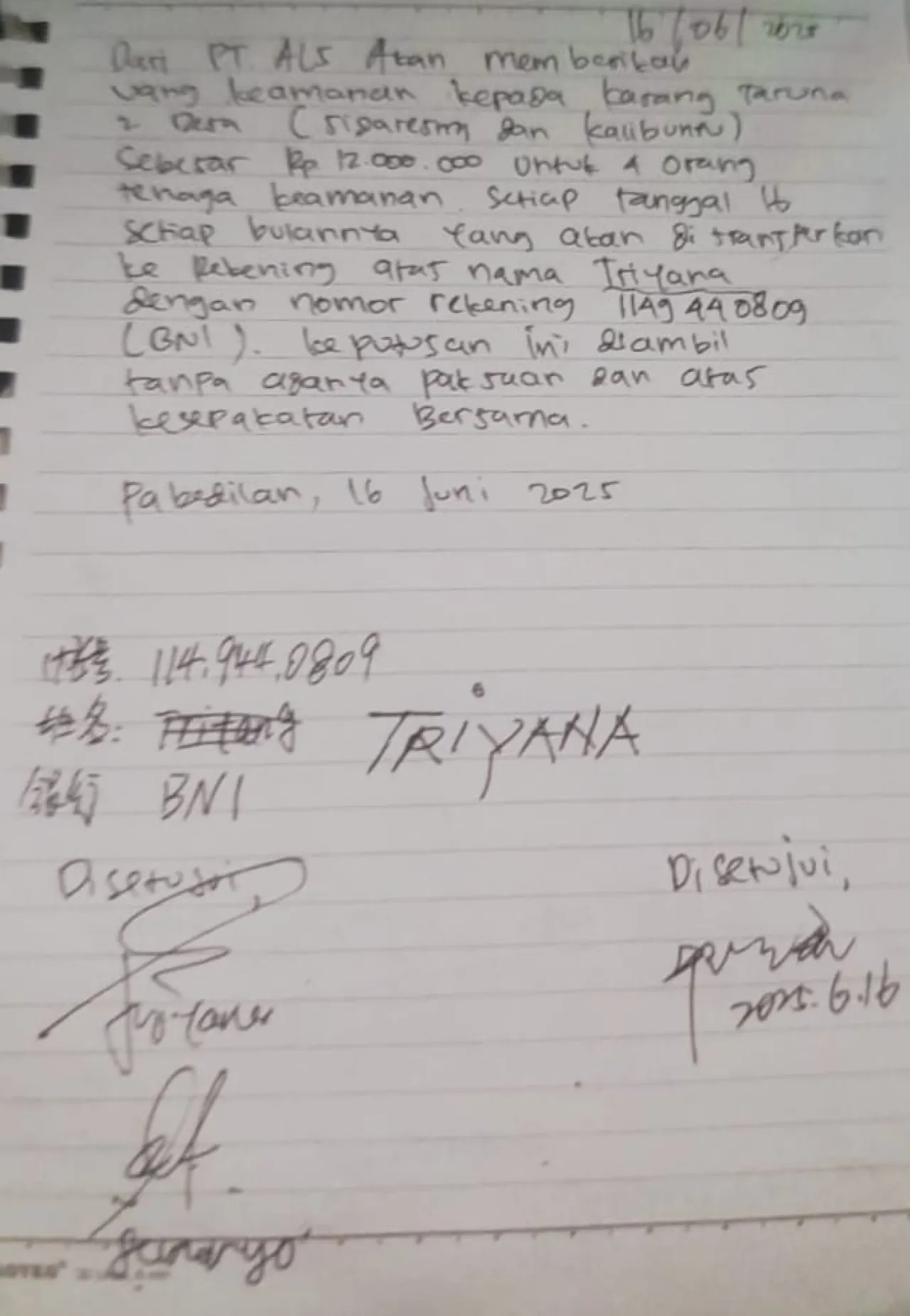 Dana Rp12 Juta untuk “Keamanan”, Karangtaruna Desa Diduga Lakukan Kesepakatan Gelap dengan Vendor