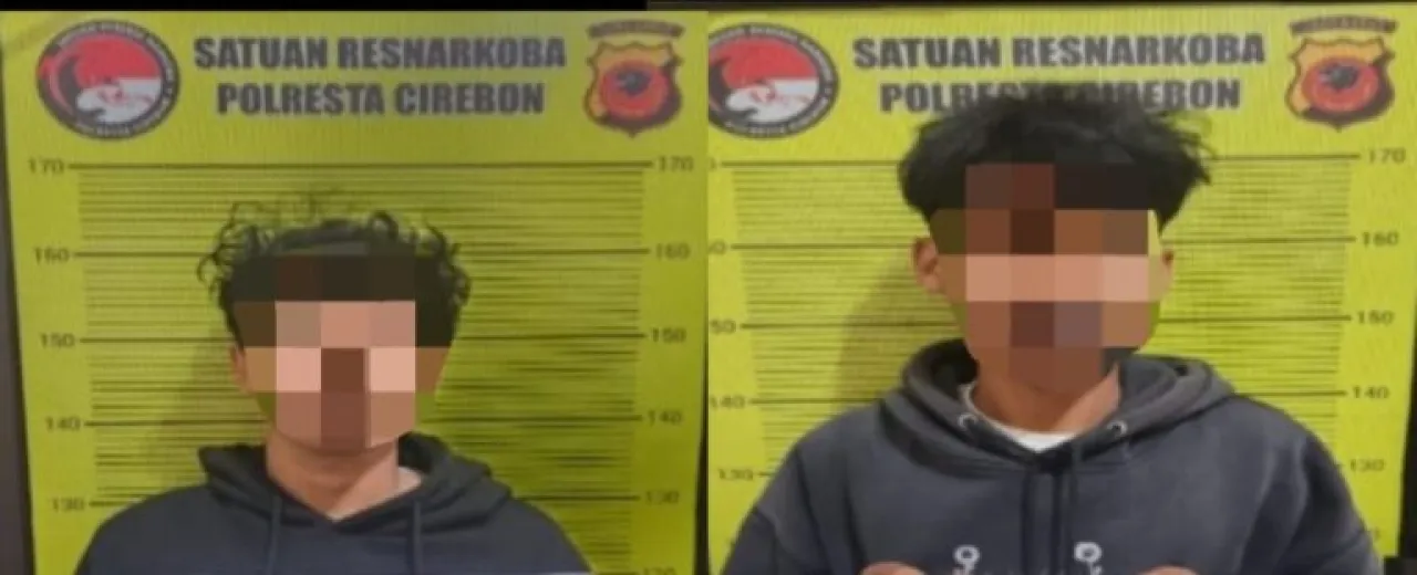Polresta Cirebon Bekuk Dua Pengedar Ganja Kering, Satu Kilogram Barang Bukti Diamankan